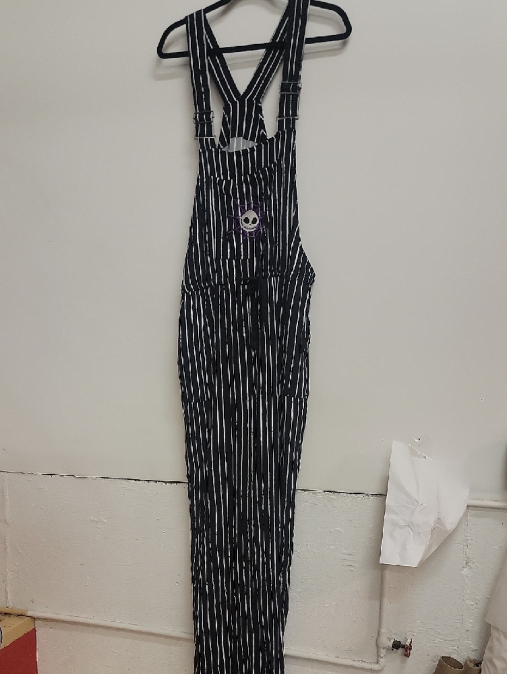 Disney Nightmare Before Christmas Jack Twill Tie Front Overall 2X NWOT